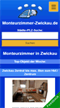 Mobile Screenshot of monteurzimmer-zwickau.de